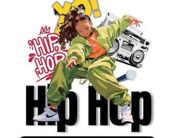 Diseño PNG de hip hop urbano: camisetas y prendas de vestir (descarga digital)