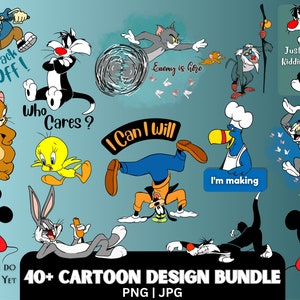 Cartoon Design PNG and JPG File, Cartoon Characters Printable Design, T-shirt Design Png, Cartoon Design for Wearable and Logo Stickers.