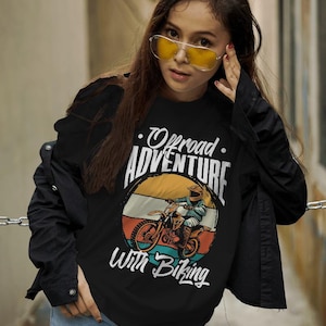 Motorcykel-T-shirtdesignpaket: 40 PNG/JPG Motorcross-designer (digital nedladdning) bild 7