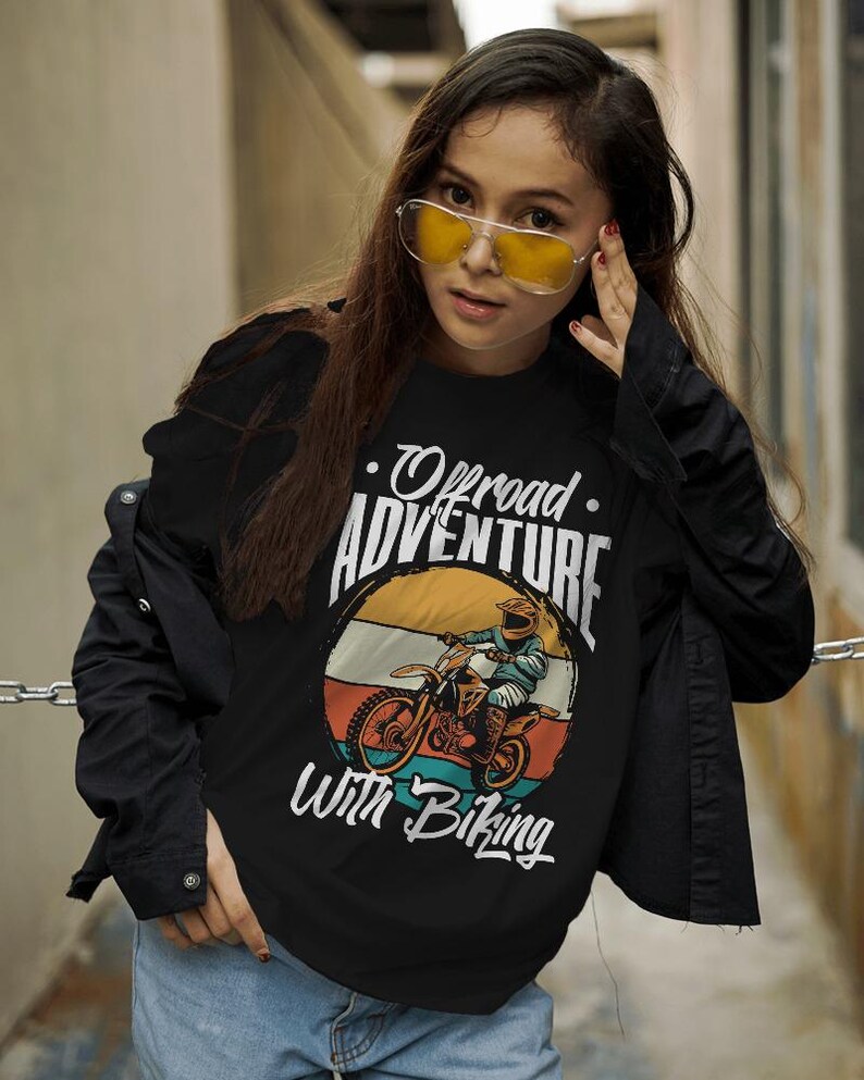 Motorcykel-T-shirtdesignpaket: 40 PNG/JPG Motorcross-designer (digital nedladdning) bild 7
