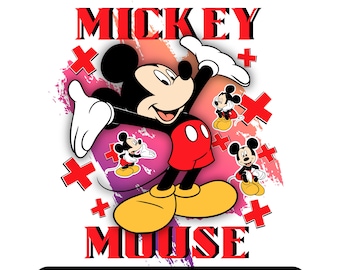 Diseño de camiseta de Mickey Mouse, Disney PNG JPG (Descarga digital)