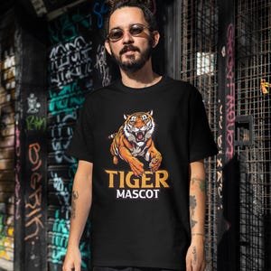 Tiger Design PNG-paket: Rytande tiger Clipart (digital nedladdning) bild 3
