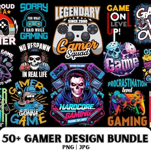 Gamer Design PNG, Game Design, Video Games PNG, Gaming Lover, Gamer Sublimation Bundle, Gaming Controller PNG, Urban Design, Gaming Shirt.