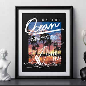 Beach Design PNG Bundle: Summer Vibes, Sunset Designs (Digital Download) image 9