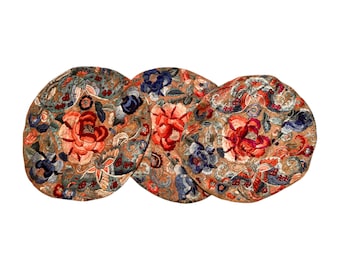 Antique Dragon Dense Chinese Silk Hand Embroidery panel for Frame Chinese  Floral Embroidered panel – Set of 3 | Antique Textile Art | Sale