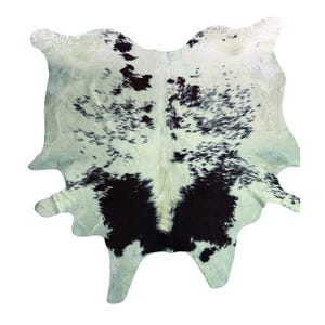 Premium Cowhide Rug Tricolor Cowkin – Large 7.5x7.5 ft Natural Area Rug