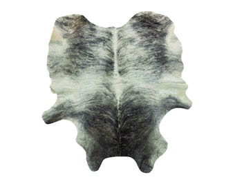 Genuine Cowhide Rug 5x7 ft, Brindle Cow Skin, Western Style Home Accent