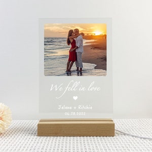 Engagement Gifts for Couple Personalized Engaged Gifts for Couple Engagement Frame Custom Gift Anniversary Birthday Wedding Gifts image 3