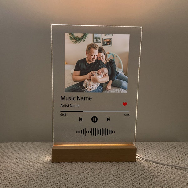 Custom Music Song Plaque | Custom Couple Picture Plaque | Couple Glass Art | Acrylic Song Plaque | Anniversary Birthday Wedding Gift for Her