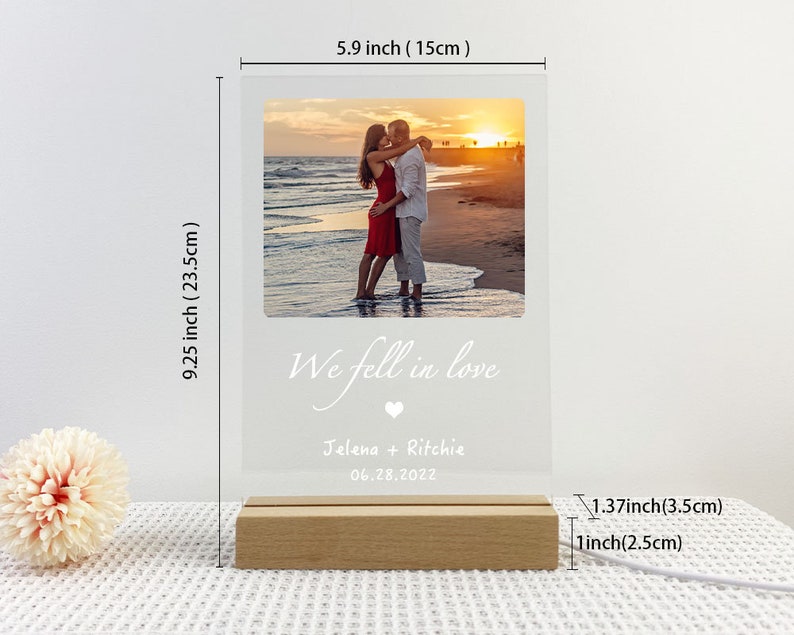 Engagement Gifts for Couple Personalized Engaged Gifts for Couple Engagement Frame Custom Gift Anniversary Birthday Wedding Gifts image 4