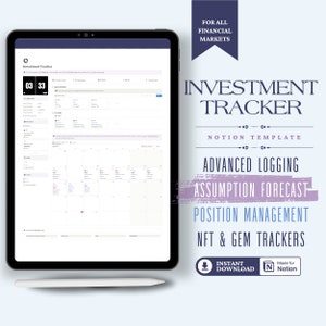 Notion Investment Tracker | Portfolio Manager