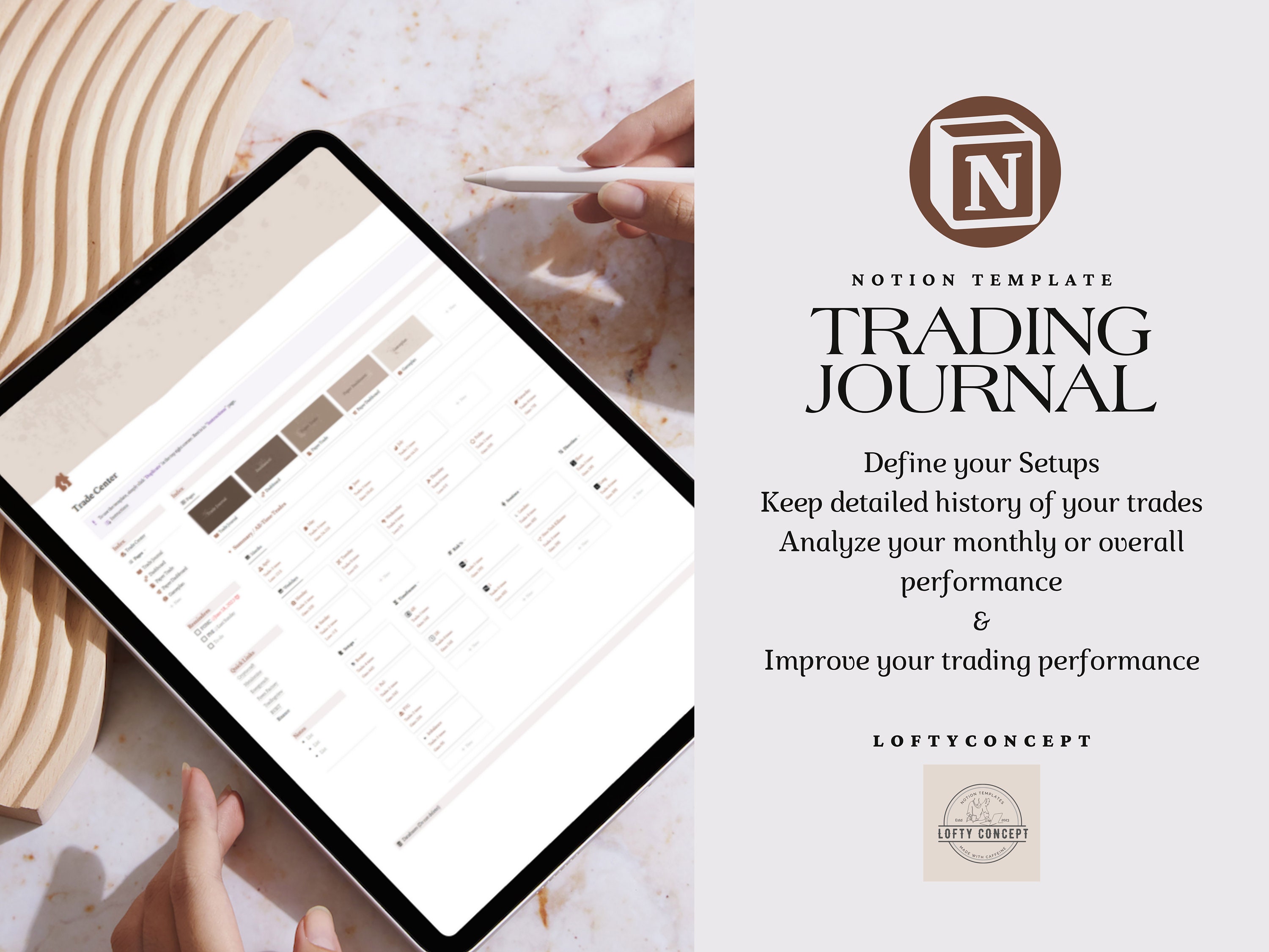 Notion Trading Journal Crypto Forex Stock Extra Journal Etsy