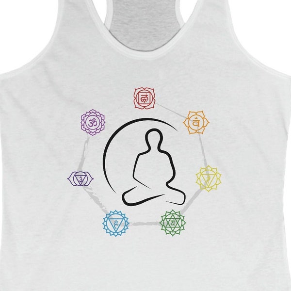 Seven Chakra Tank-Top, Chakra Tank, Meditation Tank Tops, Chakra Gift, Chakra Apparel, Chakra Clothes, Women Gift, Chakra Tank, Chakra