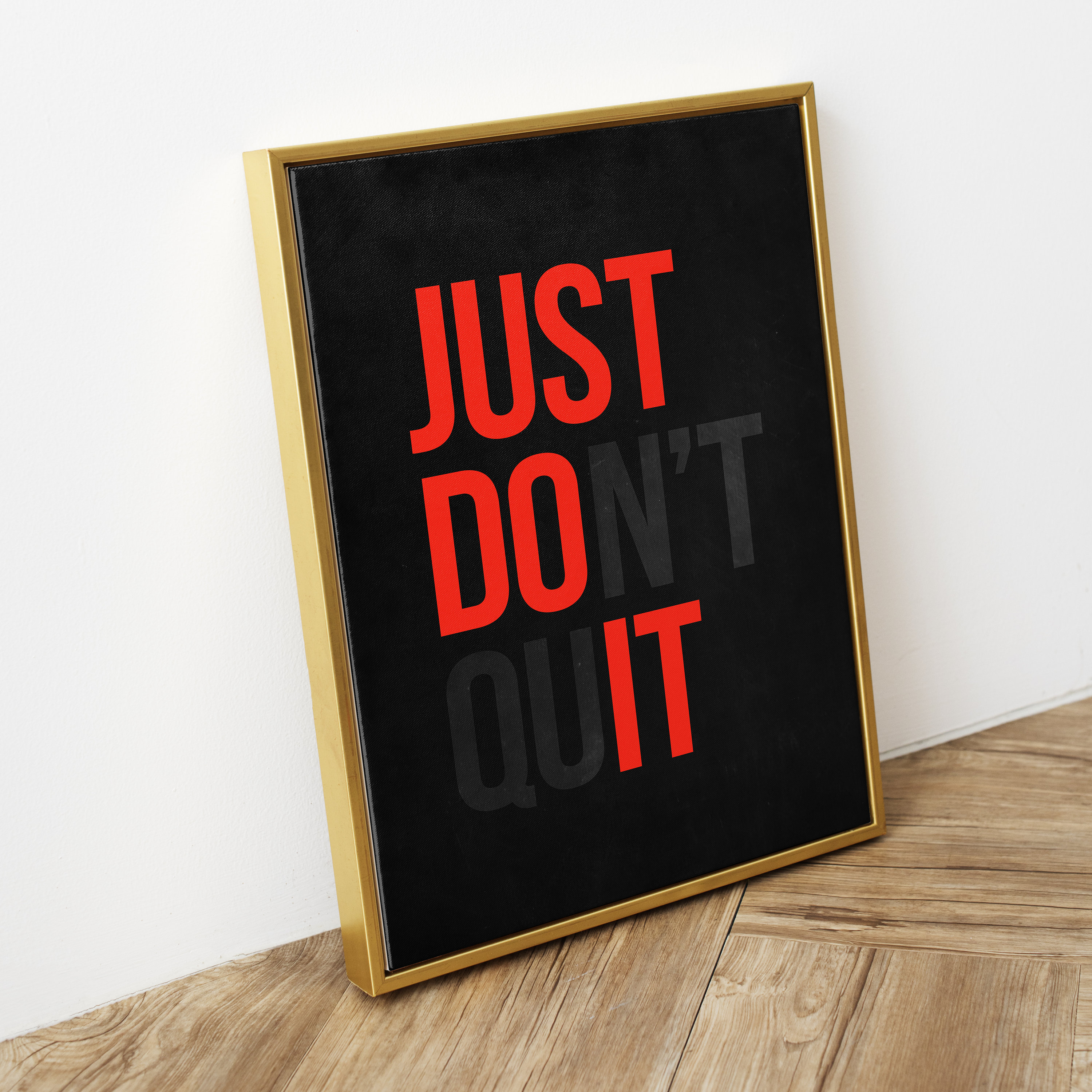 Motivational Quote Poster Just Do It Don't Quit High-resolution ...