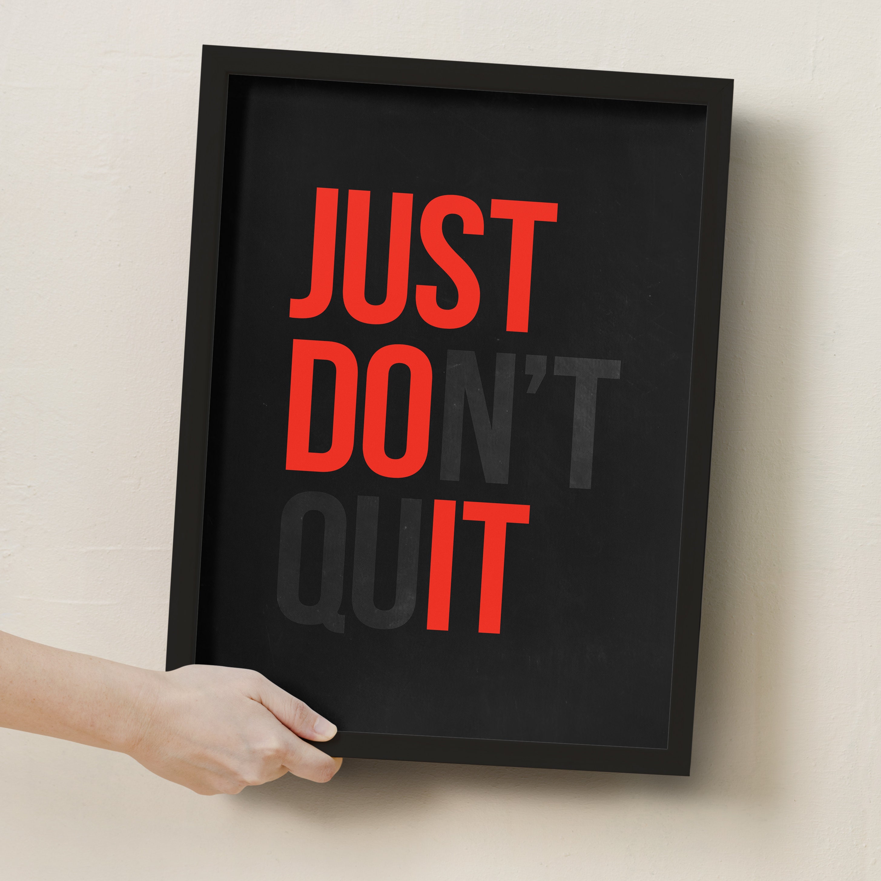 Motivational Quote Poster Just Do It Don t Quit High resolution Inspirational Digital Printable Wall Art Wall Decor Etsy