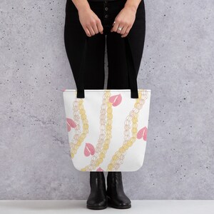 Alltags Tragetasche, Pikake Lei und Anthurium Blumen Design, Hawaiianische Blumen, Hawaii Designs, Geschenke für alle Gelegenheiten, Blumentasche, Tropisch