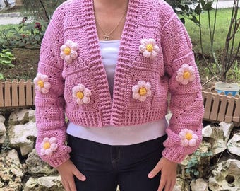 トップス howdy. flower crochet cardigan flower crochet cardigan - HOWDY.