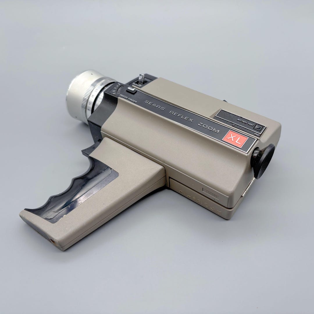 Vintage Sears Reflex Zoom XL Super 8 Film Movie Camera 8mm Retro