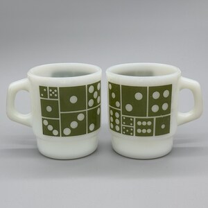 Fire King Domino Mug - Etsy