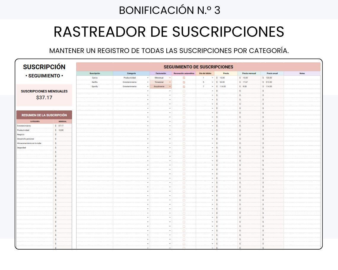 Español 50/30/20 Budget / Presupuesto 50 30 20 / Plantillas de Finanzas ...