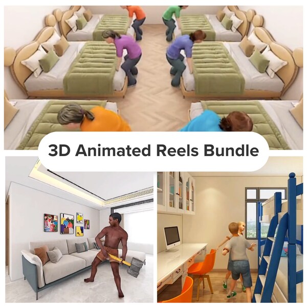 900+ 3D ANIMATED Reels Bundle Ready-Made INSTAGRAM YOUTUBE Reels Bundle Videos Save Your Time & Boost Your Social Media TikTok video.