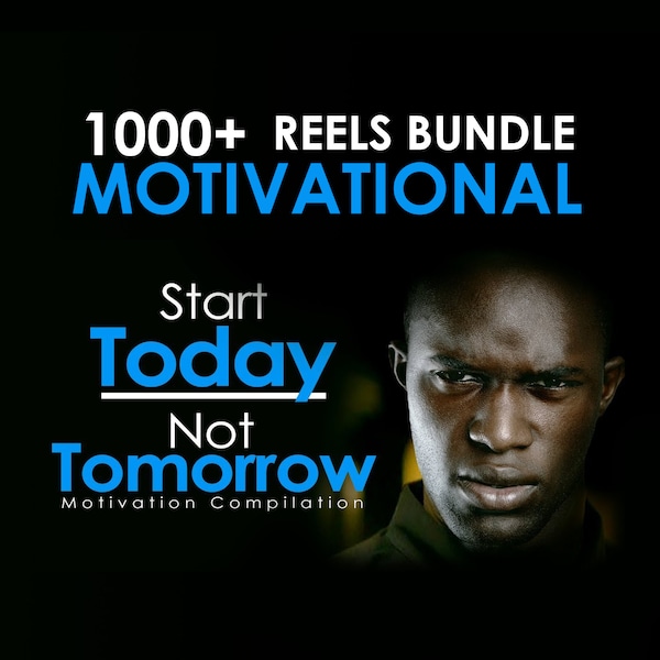 1000+ Motivational Reels Bundle Ready-Made INSTAGRAM YOUTUBE Reels Bundle Videos Save Your Time & Boost Your Social Media TikTok video.