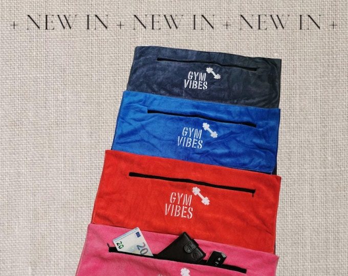 Personalized Gym Towel with Name/ Embroidered Towel/ Gym Accessories/ Personalized Gift/ Men/Women/ Sports/ Training