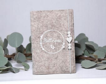 Hoes van zwangerschapsplaten vilt | Omslag voor zwangerschapskaart met detail van hart | Cadeau voor aanstaande moeder | zwangerschap