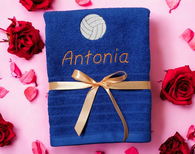 Personalized towel with name/ embroidered towel/ gym accessories/ personalized gift/ men/ women/ sports/ football