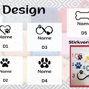 SET Personalisierte Hundedecke Handtuch Stickerei Namensdecke Welpenstarterset Hunde Katzendecken, Tiere, 9 Farben, 70x100 cm Bild 9