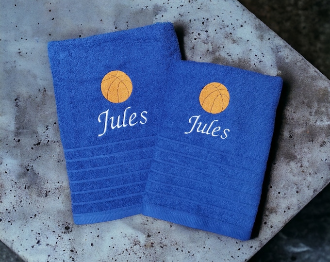 Personalized towel with name/ embroidered towel/ gym accessories/ personalized gift/ men/ women/ sports/ football