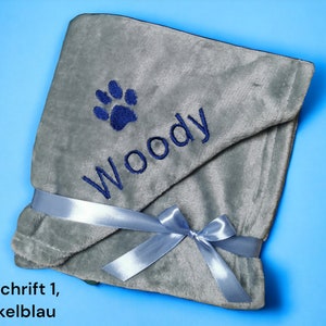 Personalized Dog Blanket, Embroidered Name Blanket, Puppy Gift, Dog Blanket, Cat Blanket, Animals, Dog Toys, 9 Colors, 70x100cm