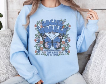 Social Worker Sweatshirt, School Social Worker, Social Worker Appreciation Month, MSW Graduation Gift, Social Work Graduation, MSW Grad Gift