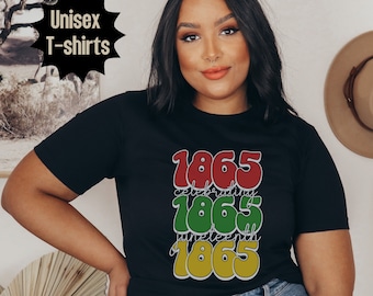 Retro Juneteenth 1865 Shirt, Happy Juneteenth Shirt, Unisex T-Shirt, Black Culture Shirt, Black History Shirt, Afroamerikanisches Shirt