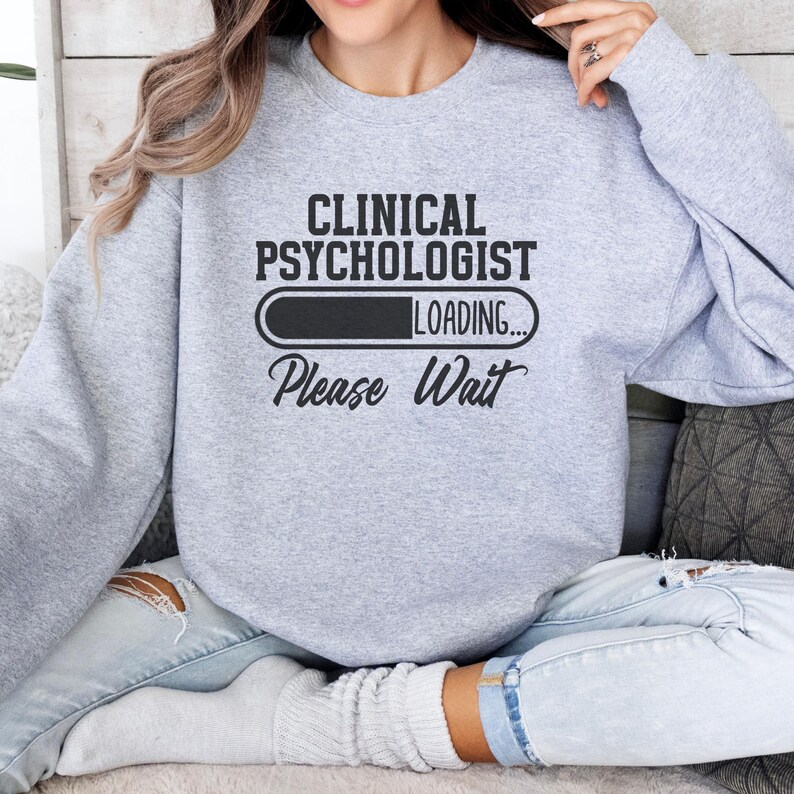 Clinical Psychologist Sweatshirt, Psychology Student Gift, Psychology Sweatshirt, Future Clinical Psychologist, Psychology Graduate Gift Sport Grey