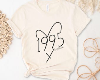 Limited Edition 1995 Shirt, 30th Birthday Gift, 1995 Tshirt, 1995 Birth Year Tee, 30th Birthday Friend, 30th Bday Women, Bday Gift for Her