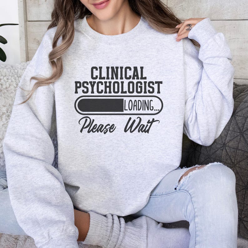 Clinical Psychologist Sweatshirt, Psychology Student Gift, Psychology Sweatshirt, Future Clinical Psychologist, Psychology Graduate Gift Ash