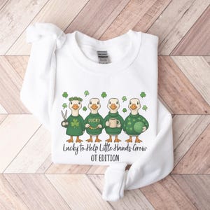 Occupational Therapy St Patricks Day Sweatshirt, Occupational Therapist St Pattys Day Pullover, OT Crewneck