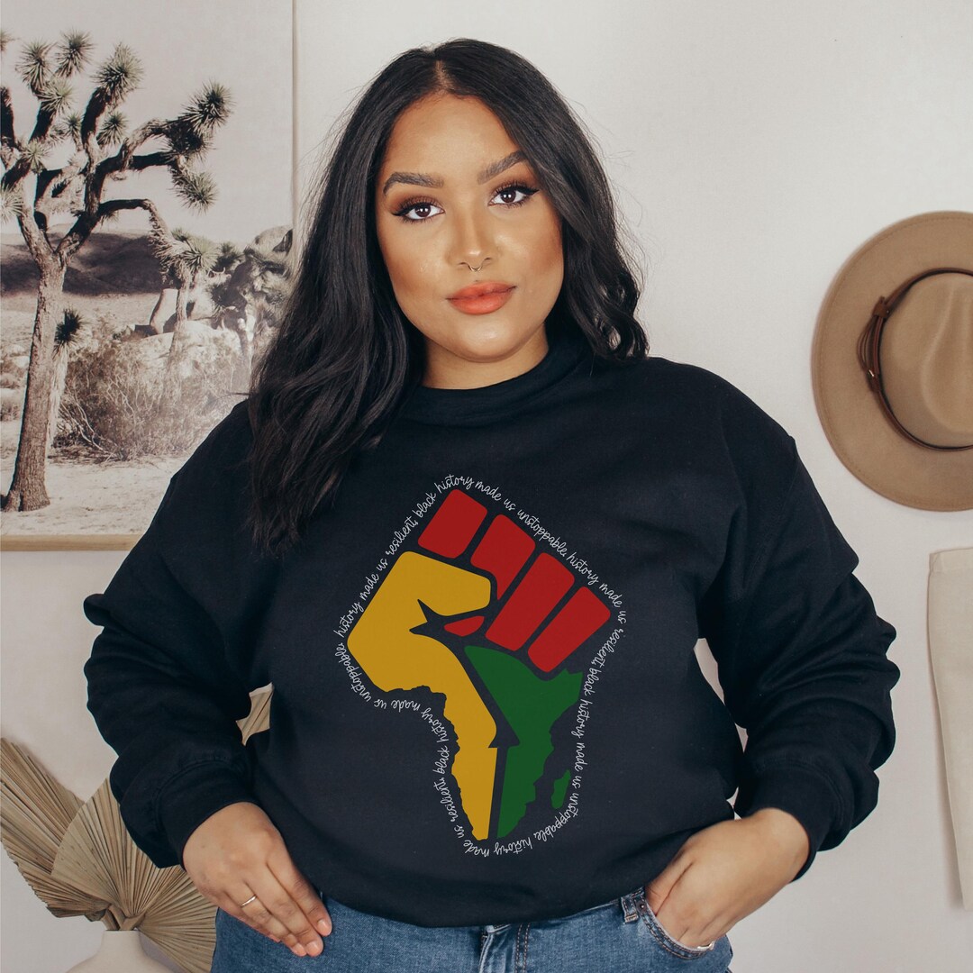 I AM BLACK HISTORY RHINESTONES SWEATSHIRT main image 1