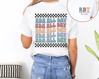 Personalized Registered Behavior Technician Tshirt, Customized ABA Therapy Shirt, Custom RBT Gift, Applied Behavior Analysis, Gift for RBT