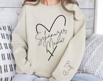 Personalized Schnauzer Sweatshirt, Custom Pet Shirt, Custom Dog Mom Gift, Customizable Gift For Schnauzer Dog Mom