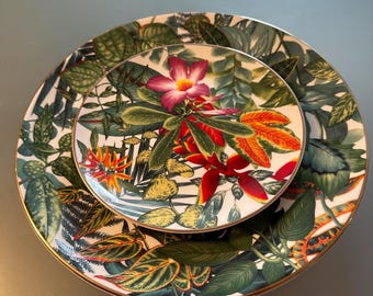 Jungle Chic Charger & Small Decorative Plate Set