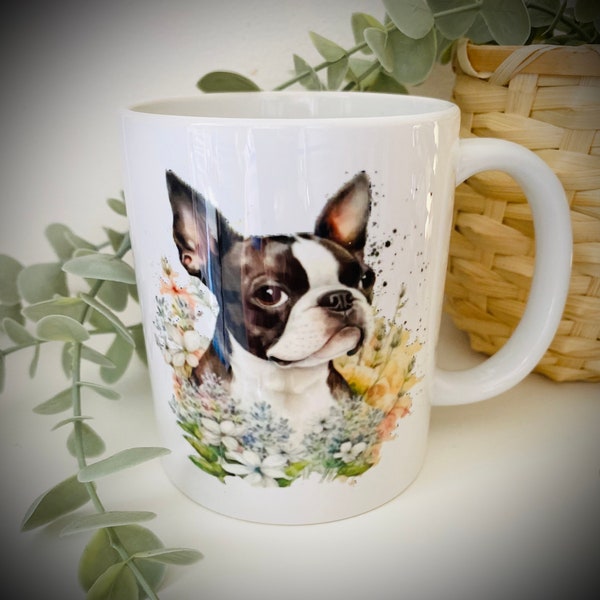 Tasse Französische Bulldogge, Keramikbecher mit Hundemotiv, Kaffeetasse, Teetasse