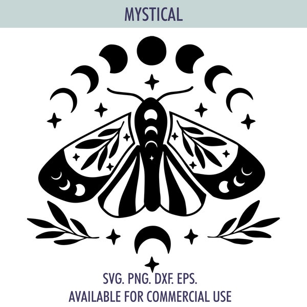 mystical svg | celestial svg | butterfly svg | butterflies svg | moth svg | celestial sun svg | celestial moon svg | stars svg | moon svg
