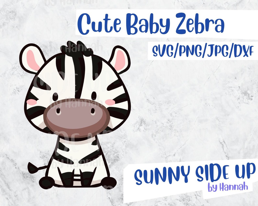 Zebra SVG Baby Zebra SVG Cute Zebra Cut File Svg for Cricut Etsy