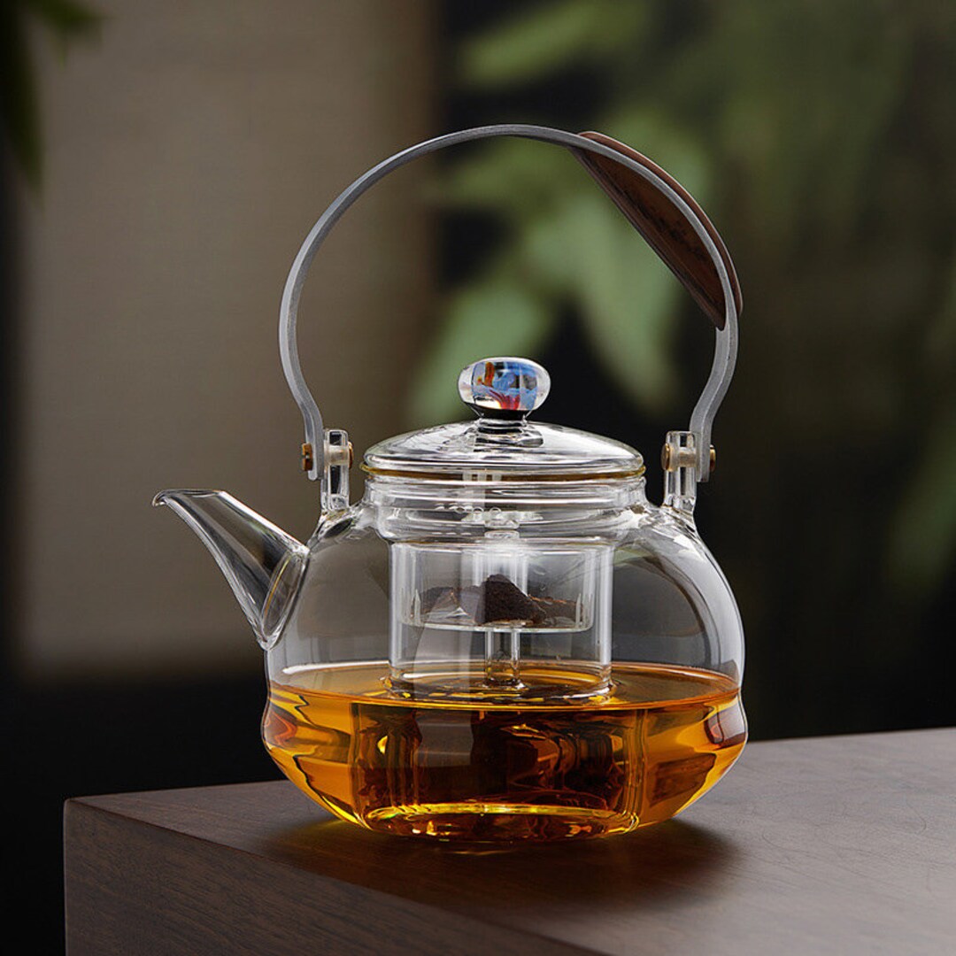 Borosilicate Glass Teapot Stovetop Safe Glass Teapot Teapot Etsy