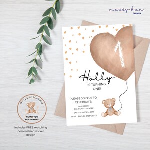 Gender Neutral Aesthetic Personalised DIGITAL Birthday Invitation/Invite for Children’s Birthday