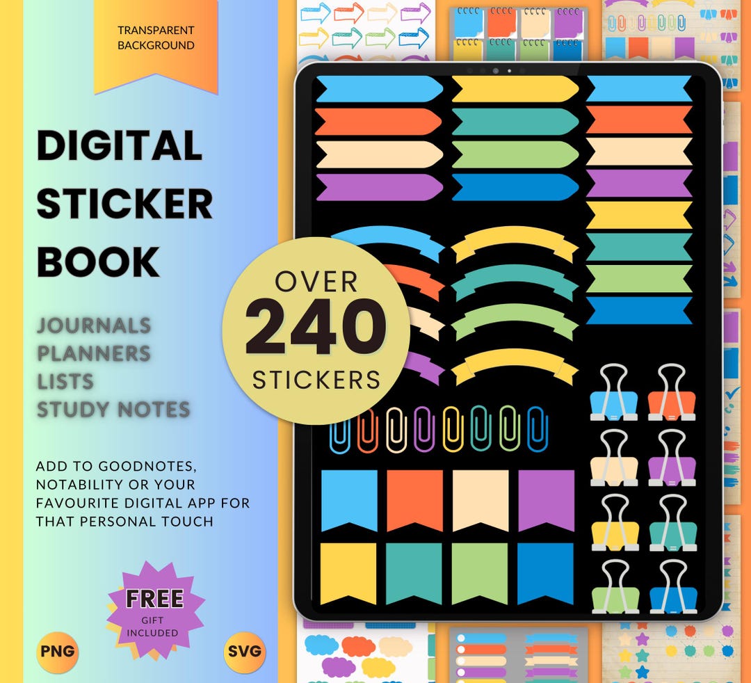 Summer Vibes Digital Sticker Book | Notability Stickers | Goodnotes ...