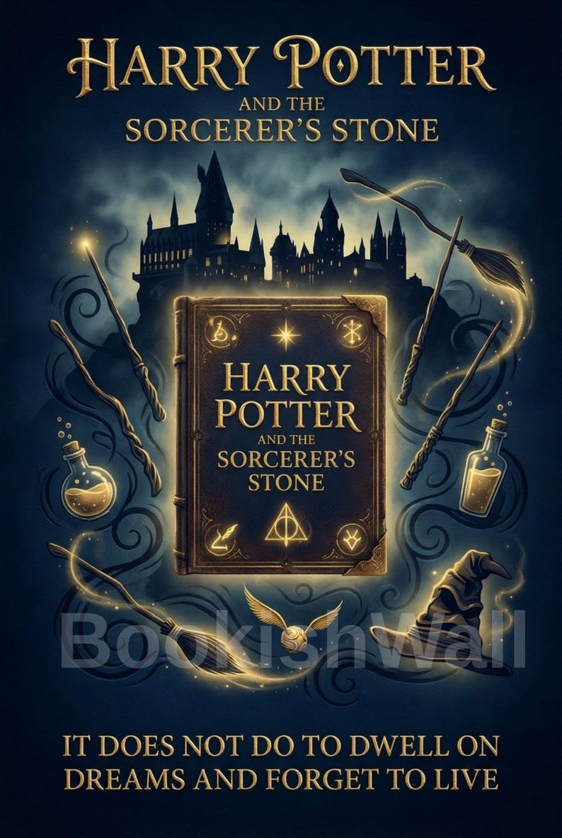 Harry Potter Poster | Hogwarts Wall Art | J.K. Rowling Quote | Magical ...