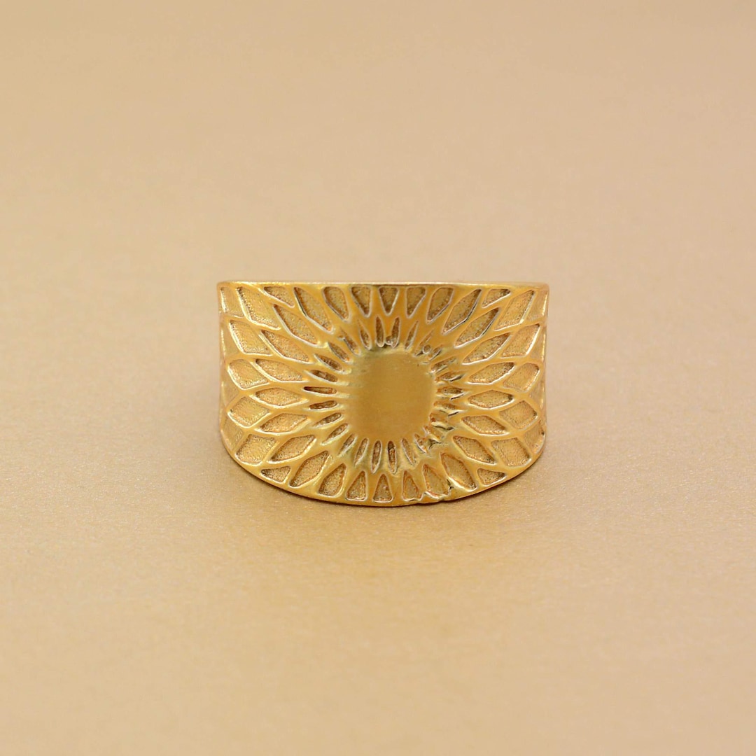 Sun Ring, 14k Gold Sun Ring, Handmade Ring,dainty Sun Ring, Stacking ...
